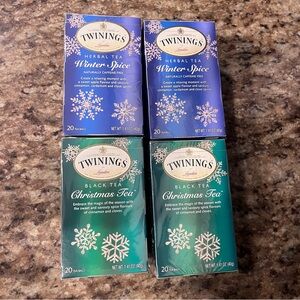 Twinings Holiday Winter Spice Christmas Tea, Bags 20 Count (Pack of 4)